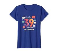 Cadeau d'anniversaire : 39 Ans de célébration Franc T-Shirt, Femme, Bleu Royal, 3XL