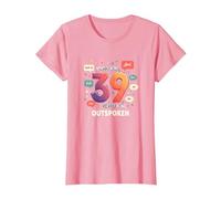 Cadeau d'anniversaire : 39 Ans de célébration Franc T-Shirt, Femme, Rose, XXL