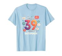 Cadeau d'anniversaire : 39 Ans de célébration Franc T-Shirt, Homme, Bleu Céleste, M