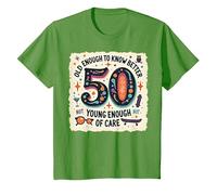 Cadeau d'anniversaire 50 Ans : Citation Humoristique « Old Enough to Know Better » T-Shirt, Enfant, Herbe, 10 Ans