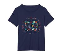 Cadeau d'anniversaire 50 Ans : « This is What 50 Looks Like » T-Shirt, Femme Grandes Tailles, Bleu Marine, 1X