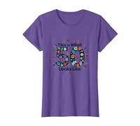 Cadeau d'anniversaire 50 Ans : « This is What 50 Looks Like » T-Shirt, Femme, Violet chiné, XL