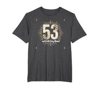 Cadeau d'anniversaire : 53 Ans et Vaut la Peine de célébrer Chaque Moment T-Shirt, Homme Grandes Tailles, Chiné Foncé, 4X Tall