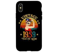 Cadeau d'anniversaire 65 Ans pour Femme rétro Vintage 1959 Coque pour iPhone X/XS