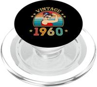 Cadeau d'anniversaire 66 Ans pour Femme rétro Vintage 1960 PopSockets PopGrip pour MagSafe