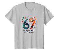Cadeau d'anniversaire 67 Ans : Still a Work in Progress T-Shirt, Enfant, Argent, 2 Ans