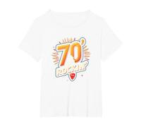 Cadeau d'anniversaire 70 Ans pour Homme - 70 & Still Rockin' T-Shirt, Femme Grandes Tailles, Blanc, 2X