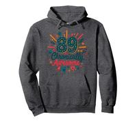 Cadeau d'anniversaire 89 et chronically Awesome Sweat à Capuche, Unisexe pour Adultes, Chiné Foncé, XXL