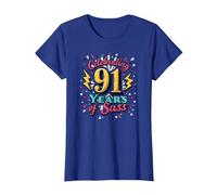 Cadeau d'anniversaire 91 Ans : célébration des années de Sass T-Shirt, Femme, Bleu Royal, 3XL