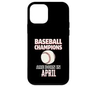 Cadeau d'anniversaire « Baseball Champions are Born in April » Coque pour iPhone 12 Mini