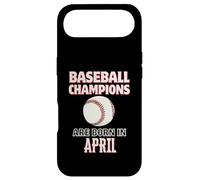 Cadeau d'anniversaire « Baseball Champions are Born in April » Coque pour iPhone Air