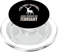 Cadeau d'anniversaire Best Hunters are Born in February PopSockets PopGrip pour MagSafe