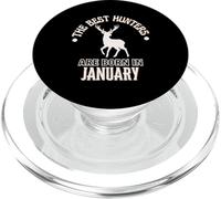 Cadeau d'anniversaire Best Hunters are Born in January PopSockets PopGrip pour MagSafe