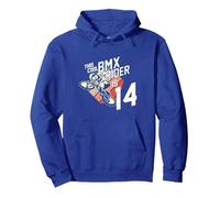 Cadeau d'anniversaire de 14 Ans BMX Fan Garçons Enfants Sweat à Capuche, Unisexe pour Adultes, Bleu Royal, S