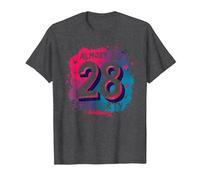 Cadeau d'anniversaire de 28e Anniversaire « Almost 30, Still Flirty » T-Shirt, Homme, Chiné Foncé, 3XL