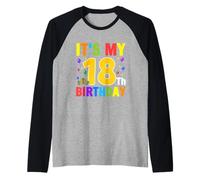 Cadeau d'anniversaire « It's My 18th Birthday » pour Adolescents de 18 Ans Manche Raglan