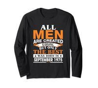 Cadeau d'anniversaire Men The Best est né en Septembre 1975 Manche Longue