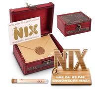 Cadeau D'anniversaire NIX Boîte en Bois pour Ceux Qui Ne Veulent Rien