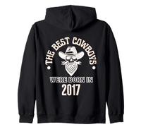 Cadeau d'anniversaire Occidental pour garçon Les Meilleurs Cowboys sont nés en 2017 Sweat à Capuche