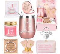 Cadeau d'anniversaire pour 17e anniversaire pour filles, boîte cadeau pour meilleures amies, maman, épouse, fille, sœur, petite amie, collègue, bestie, femme, anniversaire, 17 ans