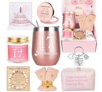 Cadeau d'anniversaire pour 17e anniversaire pour filles, boîte cadeau pour meilleures amies, maman, épouse, fille, sœur, petite amie, collègue, bestie, femme, anniversaire, 17 ans