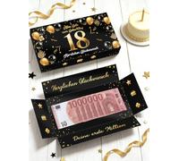 Cadeau d'anniversaire pour 18e anniversaire, boîte cadeau créative, cadeau de premier million d'argent pour filles et garçons, joyeux anniversaire 18 ans