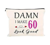 Cadeau d'anniversaire pour 60e anniversaire, trousse de maquillage de grande capacité, idée cadeau pour 60e anniversaire, trousse de maquillage de voyage, trousse de maquillage polyvalente pour maman