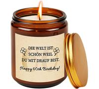 Cadeau D'anniversaire Pour Femme 60 Ans, Bougies Cadeau Pour Femme, Grand-Mère, Maman, S?Ur, Bougies Parfumées, Cadeaux Pour Pâques, Noël, Saint-Valentin, Parfum Lavande