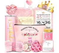 Cadeau d'anniversaire pour femme, cadeau d'anniversaire pour elle, maman, sœur, épouse, meilleure amie, cadeau unique pour femme de 45 ans, décorations d'anniversaire amusantes