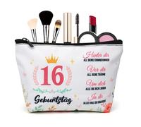 Cadeau d'anniversaire pour femme, cadeau d'anniversaire pour femme, trousse de maquillage, cadeaux d'anniversaire pour sœur, petite amie, collègue, épouse, meilleure amie, 16., Trousse de maquillage