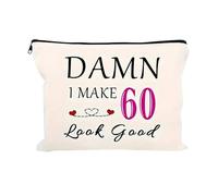 Cadeau d'anniversaire pour femme, idée de cadeau d'anniversaire pour elle, trousse de maquillage pour maman, épouse, sœur, meilleure amie, trousse de maquillage pour femme née en 1965, cadeaux