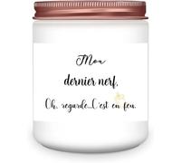 Cadeau d'anniversaire pour Femme Joyeux Anniversaire Bougie Mon Dernier Nerf Bougie Cadeau pour Femme, Meilleur Ami, Lui, Petite Amie, Maman, Sœur