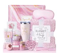 Cadeau d'anniversaire pour femme, paquet Get Well Soon Care avec couverture en flanelle de luxe, cadeaux de spa pour maman, meilleure amie, sœur, épouse, petite amie