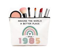 Cadeau d'anniversaire pour femme - Trousse de maquillage amusante pour 40e anniversaire 1985, cadeau de 40 ans pour maman, épouse, sœur, fille et meilleures amies, 1985, 1985