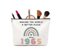 Cadeau d'anniversaire pour femme - Trousse de maquillage amusante pour 60e anniversaire de 1965, idée cadeau pour fille, maman, épouse, sœur, grand-mère et meilleures amies, 1965 nouveau, 1965