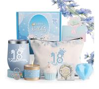 Cadeau d'anniversaire pour filles, 18 ans, panier d'anniversaire relaxant pour elle, ensemble de bain spa, coffret cadeau pour femme, amie, maman, épouse, sœur, fille