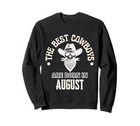 Cadeau d'anniversaire pour garçon Best Cowboys are Born in August Western Sweatshirt