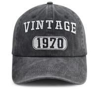 Cadeau d'anniversaire pour homme et femme, chapeau de décoration de fête vintage 1970, casquette de baseball brodée amusante de 54 ans pour papa, maman, grand-père, grand-mère