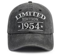 Cadeau d'anniversaire pour homme et femme, édition limitée 1954, décorations d'anniversaire de 71 ans, cadeau de départ à la retraite pour papa, maman, grand-père, grand-mère, noir