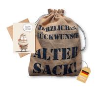 Cadeau d'anniversaire pour homme/homme - 30/40/50/60 - Sac cadeau vieux sac de félicitations - Drôle/drôle - Idée cadeau avec carte d'anniversaire - (40 x 30 cm)