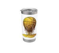 Cadeau d'anniversaire pour joueur de basket-ball avec goutte Gobelet isotherme en acier inoxydable double paroi