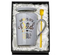 Cadeau d'anniversaire pour papa de la part de sa fille et de son fils - Tasse Worlds Best Dad