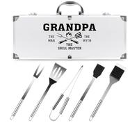 Cadeau d'anniversaire pour papa de la part de sa fille, kit d'accessoires de barbecue robuste pour barbecue en plein air - Meilleur cadeau de Noël, fête des pères, Thanksgiving pour papa