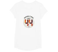 Cadeau d'anniversaire rétro avec Inscription « Keep It Real Since '44 » T-Shirt, Fille, Blanc, S