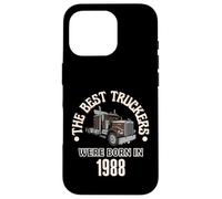 Cadeau d'anniversaire The Best Trucker Drivers Were Born in 1988 Coque pour iPhone 16 Pro