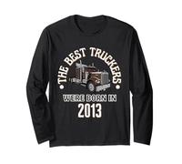 Cadeau d'anniversaire The Best Trucker Drivers Were Born in 2013 Manche Longue