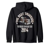 Cadeau d'anniversaire The Best Trucker Drivers Were Born in 2014 Sweat à Capuche