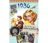 Cadeau d'anniversaire Time of Your Life 1936 - Film DVD 1936 et carte de vœux 1936