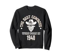 Cadeau d'anniversaire Western pour garçon Les Meilleurs Cowboys sont nés en 1940 Sweatshirt