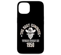 Cadeau d'anniversaire Western pour garçon Les Meilleurs Cowboys sont nés en 1950 Coque pour iPhone 13